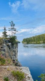 Scenic view of river against sky