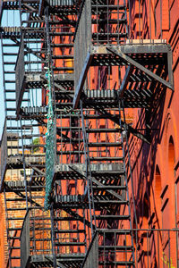 Low angle view of spiral staircase