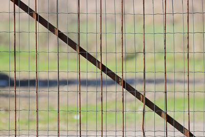 Full frame shot of metal fence