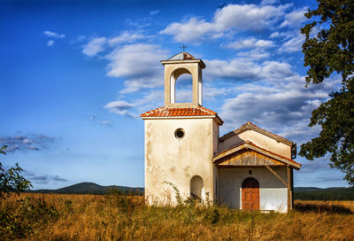 View of bell tower against sky