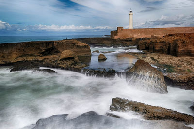 Scenic view of sea against sky