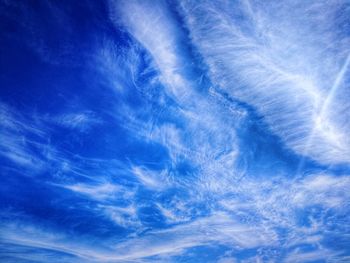 Low angle view of blue sky