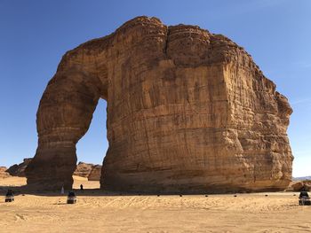 Rock formations in a desert