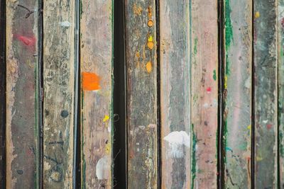 Full frame shot of old wooden door