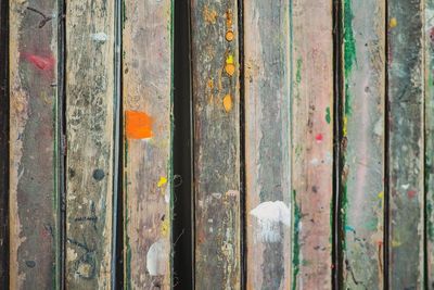 Full frame shot of old wooden door