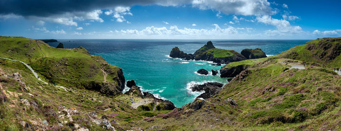 Panoramic view of sea against sky