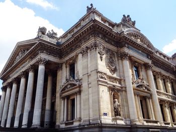 Low angle view of historical building