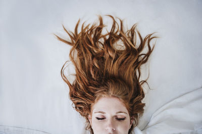 Close-up of young woman