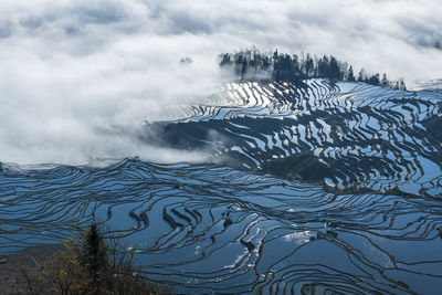 Scenic view of landscape against sky