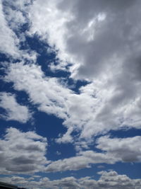 Low angle view of clouds in sky