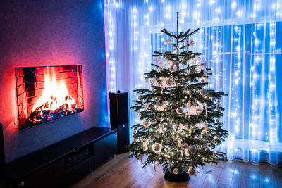 Christmas tree at home