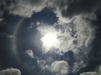 Low angle view of clouds in sky