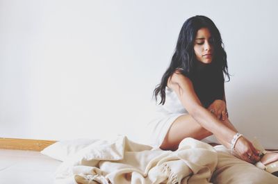 Portrait of young woman