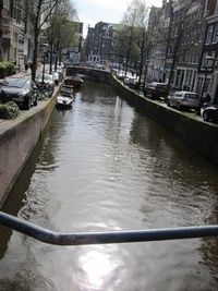 Canal in city