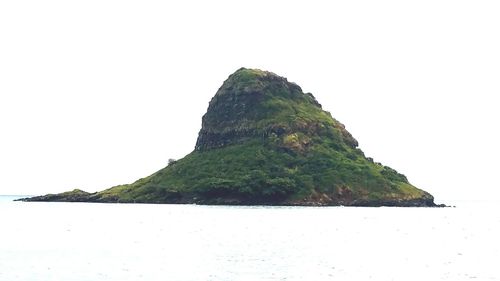 Scenic view of mountains against clear sky