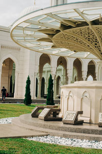 Entrance of historic building