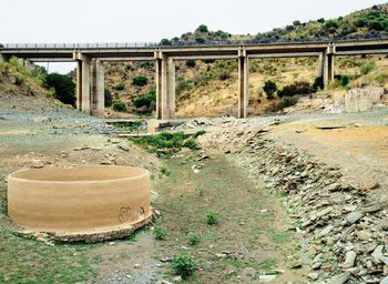 View of bridge against clear sky