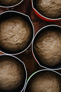 High angle view of food