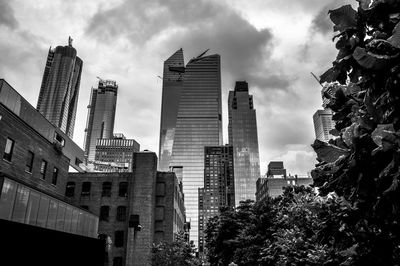 Low angle view of buildings against sky