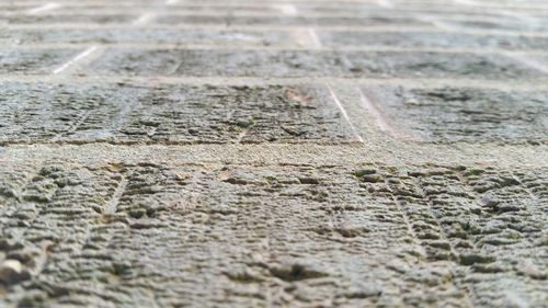 Surface level of road