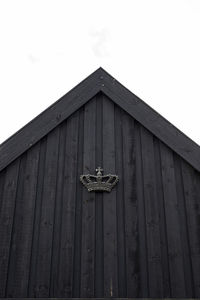 Low angle view of old building against sky