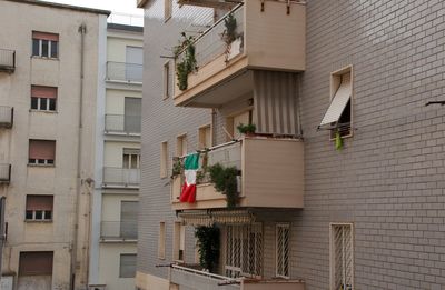 Low angle view of residential building