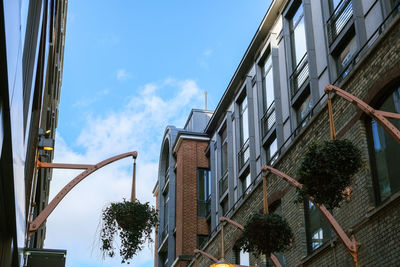 Low angle view of buildings against sky