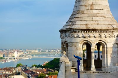 Low angle view of historic building against sky