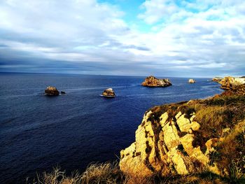 Scenic view of sea against sky