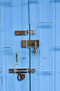 Close-up of closed door