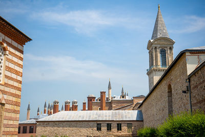 Low angle view of church against sky