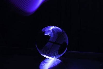 Close-up of illuminated ball