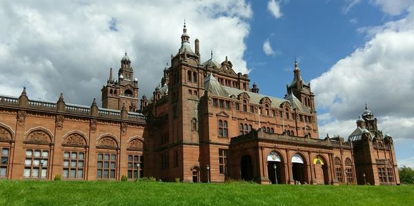 View of historical building against cloudy sky