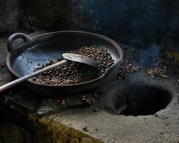 Close-up high angle view of food