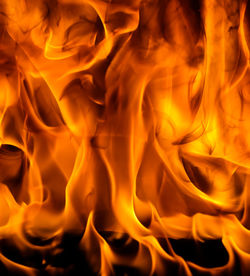 Close-up of fire