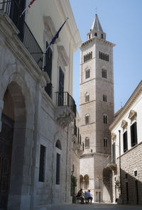 Low angle view of buildings in city