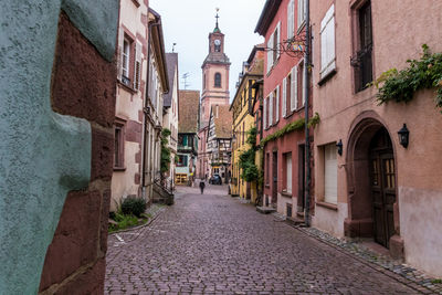 Street amidst buildings in town