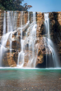 View of waterfall