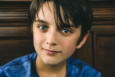 Close-up portrait of boy