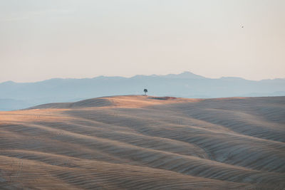 Scenic view of desert against sky