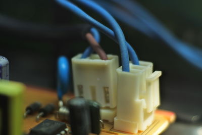 Close up photo of electronic components circuit