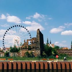 Ferris wheel in amusement park