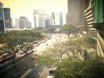 Buildings in city