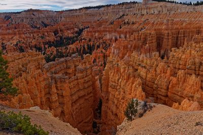 View of rock formations