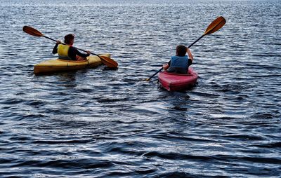 People enjoying in river