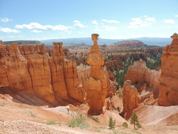 View of rock formations