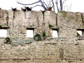 Low angle view of old building