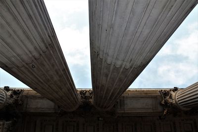 Low angle view of historic building against sky