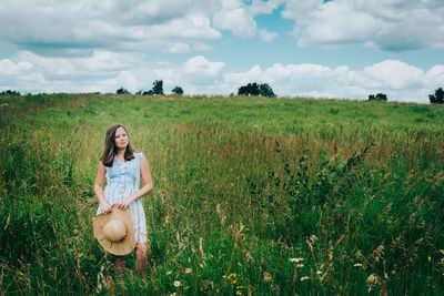 Man standing in field