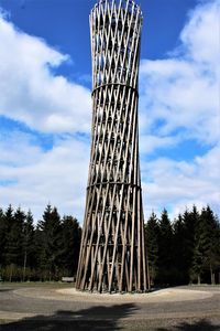 Low angle view of built structure against sky